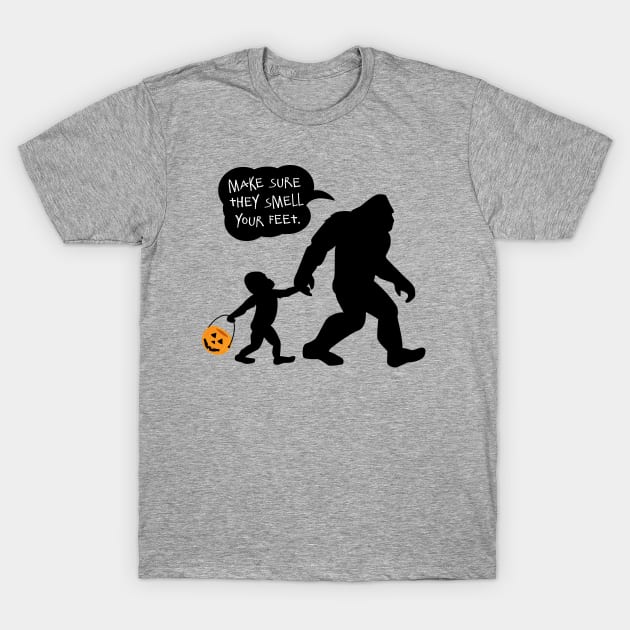 Baby Bigfoot, Smell My Feet Halloween T-Shirt by cottoncanvas